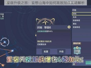 星宿升级之旅：妄想山海中如何高效加点攻略解析