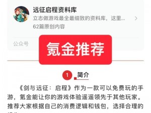 剑与远征氪金攻略：优化资源投入，实现最划算的充值玩法建议