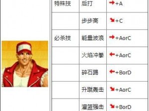 《拳皇15》特瑞连招攻略及出招表详解：掌握特瑞的技能与连招秘籍