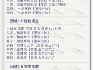 云裳羽衣困难关卡3-4完美攻略秘籍大揭秘：进阶攻略与通关技巧详解