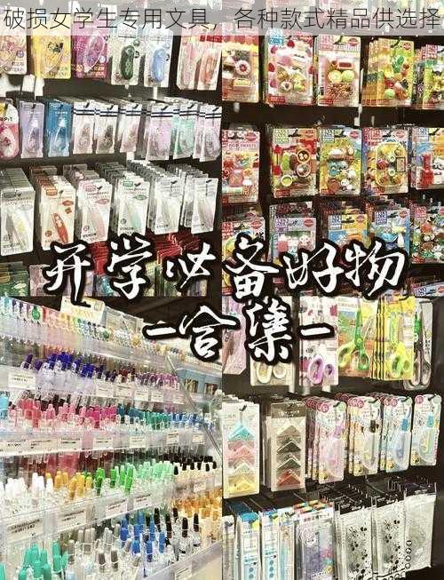 破损女学生专用文具，各种款式精品供选择