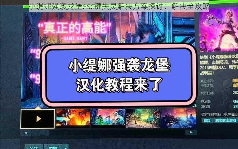 小缇娜强袭龙堡esc键失灵解决方案探讨：解决全攻略