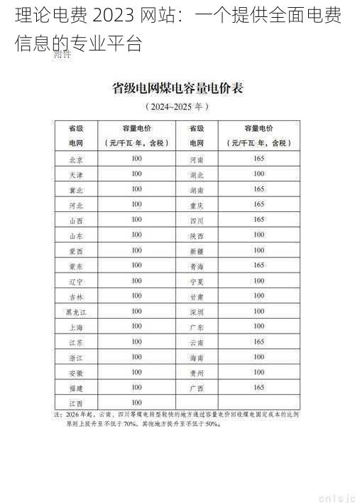 理论电费 2023 网站：一个提供全面电费信息的专业平台