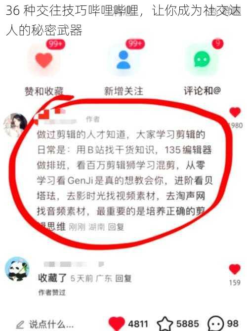 36 种交往技巧哔哩哔哩，让你成为社交达人的秘密武器