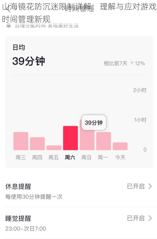 山海镜花防沉迷限制详解：理解与应对游戏时间管理新规