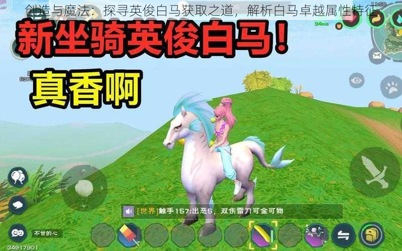 创造与魔法：探寻英俊白马获取之道，解析白马卓越属性特征