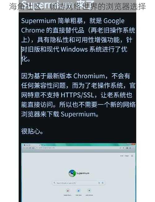 海角社区：畅游网络世界的浏览器选择