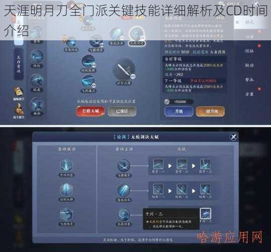 天涯明月刀全门派关键技能详细解析及CD时间介绍