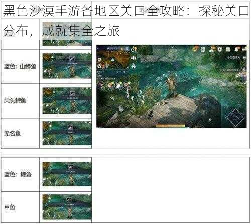 黑色沙漠手游各地区关口全攻略：探秘关口分布，成就集全之旅