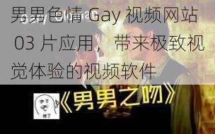 男男色情 Gay 视频网站 03 片应用，带来极致视觉体验的视频软件