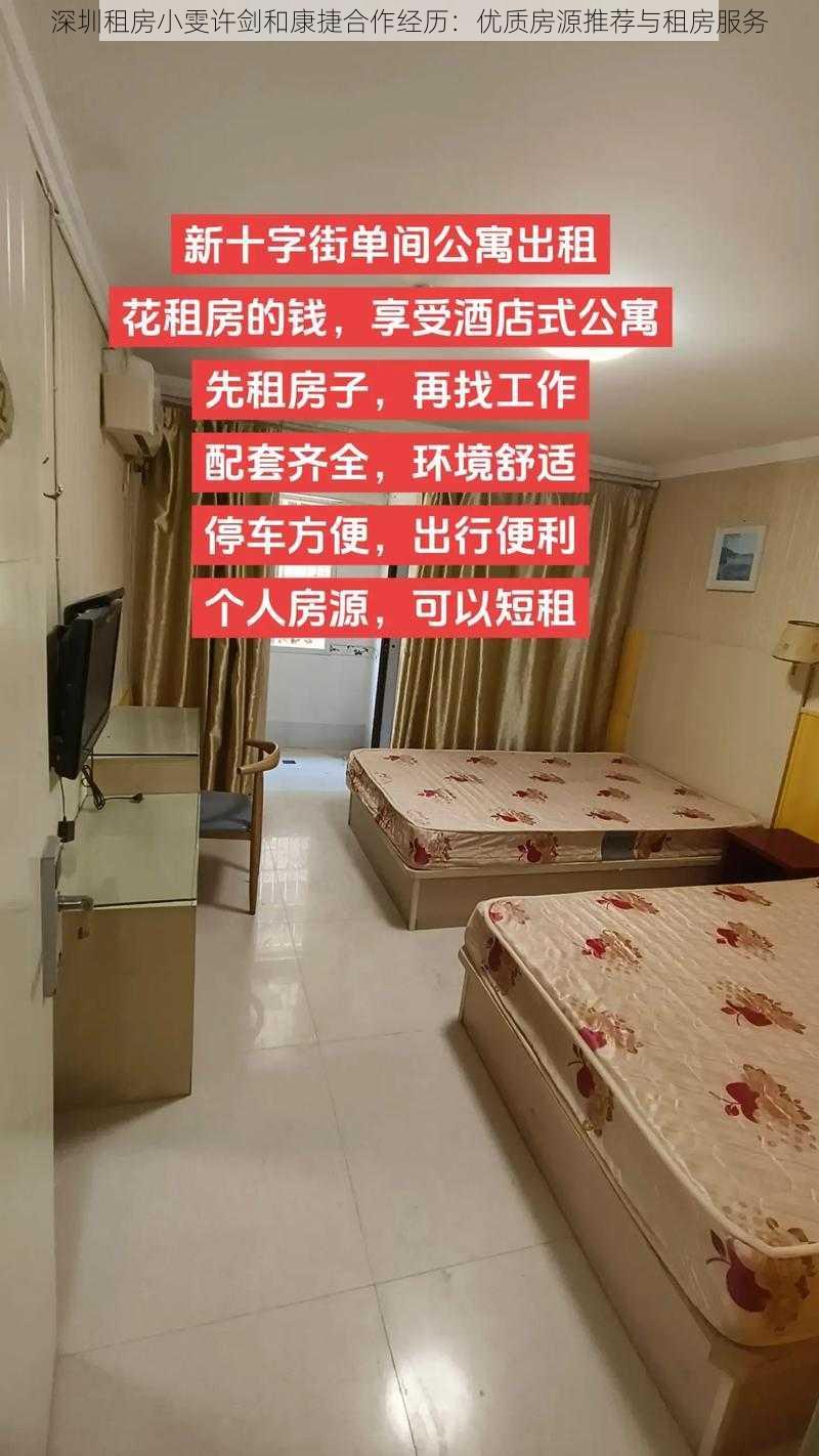 深圳租房小雯许剑和康捷合作经历：优质房源推荐与租房服务